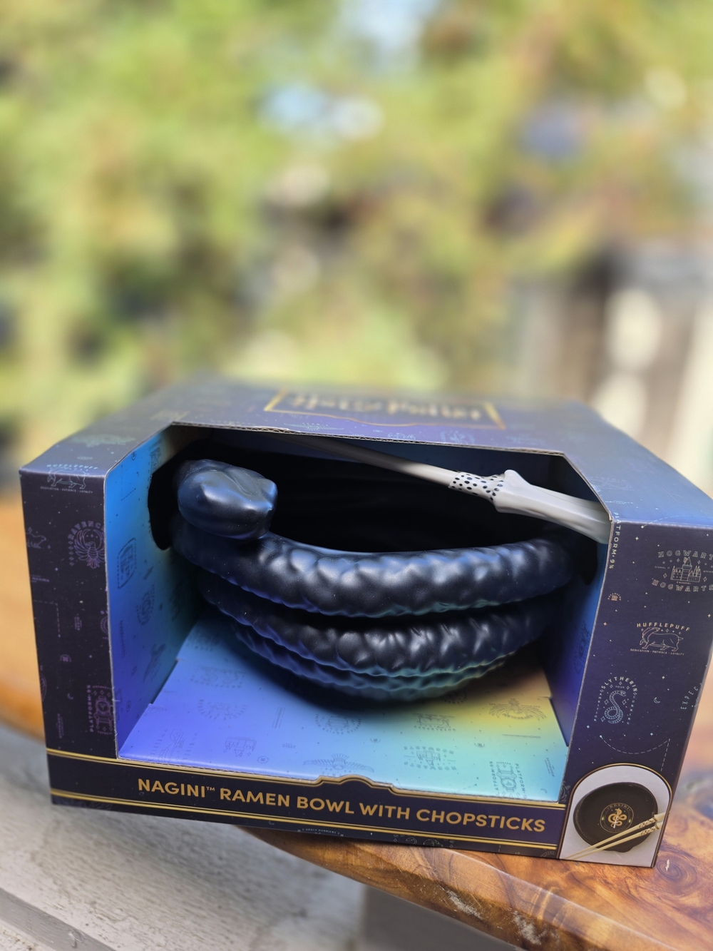 Nagini Ramen Bowl with Wand Chopsticks HARRY POTTER LIMITED EDITION